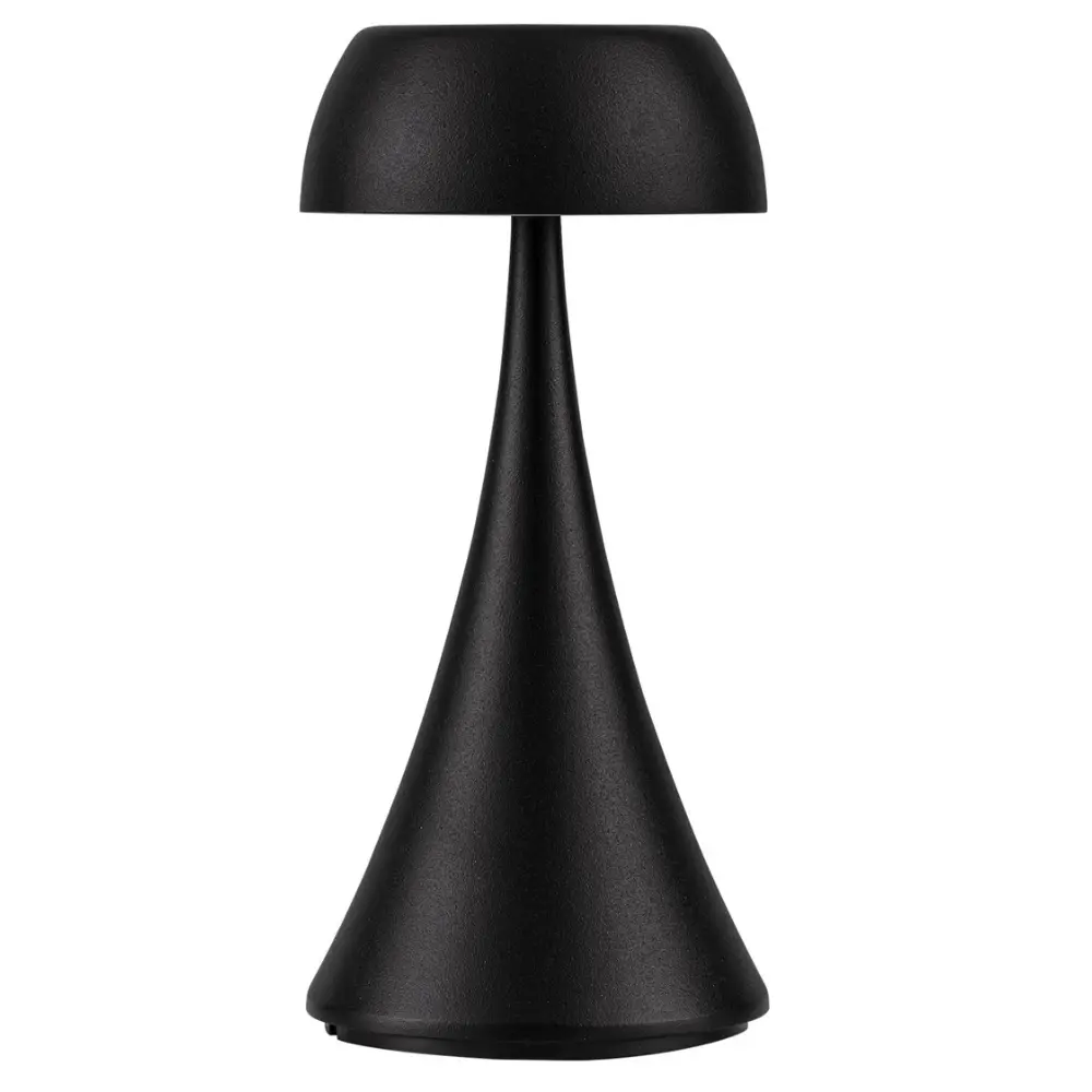 Nova Luce Černá kovová nabíjecí stolní LED lampa Ycro