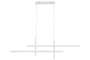 Nova Luce Bílé kovové závěsné LED světlo Antama 120 cm