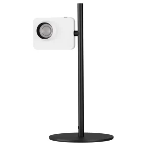 Nova Luce Bílá kovová stolní LED lampa Kedros