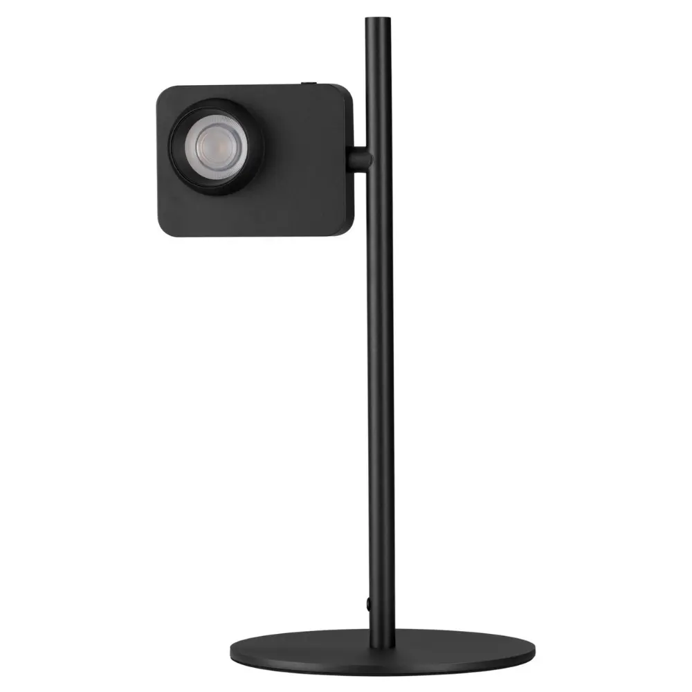 Nova Luce Černá kovová stolní LED lampa Kedros