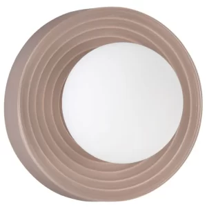 Nova Luce Světle hnědé keramické nástěnné světlo Orbique 16 cm