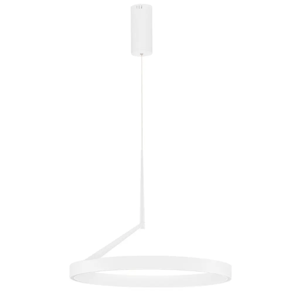 Nova Luce Bílé kovové závěsné LED světlo Adaliz 60 cm