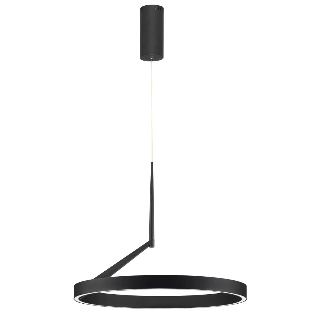 Nova Luce Černé kovové závěsné LED světlo Adaliz 60 cm