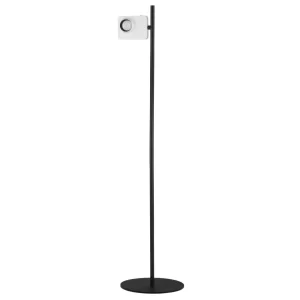 Nova Luce Bílá kovová stojací LED lampa Kedros 131 cm