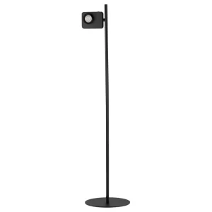 Nova Luce Černá kovová stojací LED lampa Kedros 131 cm