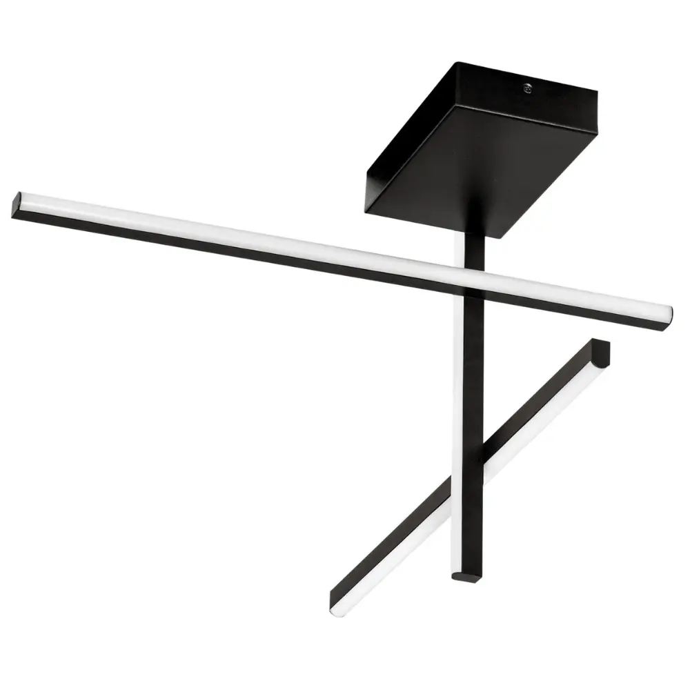 Nova Luce Černé kovové stropní LED světlo Antama 51 cm