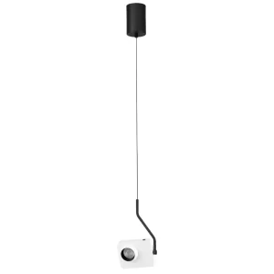 Nova Luce Bílé kovové závěsné LED světlo Kedros 14 cm