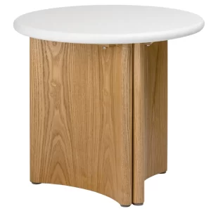 NovaNook Dubový odkládací stolek Arlom ⌀50 cm